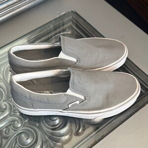 Vans Men's Gray Slip-On Shoes